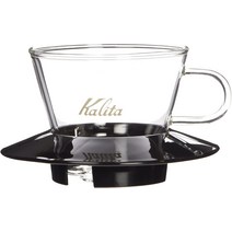 칼리타 커피 명품 브랜드 kalita 웨이브 드리퍼 커피메이커 155 일본정품, 블랙 (단품)