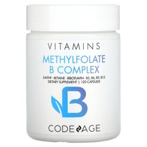코드에이지 비타민 Methylfolate B 컴플렉스 120 캡슐, 1병, 120정