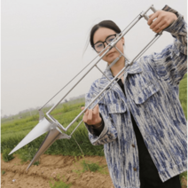 옥수수 콩 파종기 심는기계 씨앗 다용도 모종 이식 기 스텐 작두, 핸드 풀형 모종 이동기(한손 타입-2023 신상)