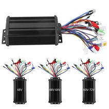 전기 스쿠터 컨트롤러 500W 600W 48V 48 64V 60 72V Sinusoid 음소거 브러시리스 속도 모터 자전거 부품 185385, 48V 500W