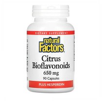 내추럴 팩터스 시트러스 바이오플라보노이드 플러스 헤스페리딘 650 mg 90 캡슐