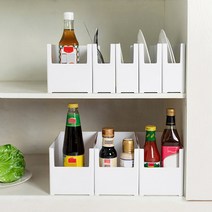 Pyunri 다용도 수납함 1+1 주방 다용도실정리 싱크대서랍 파일케이스, 소1+대1