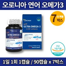 약국 트레이더스 캐나다산 트루 고용량 연어 오메가3 부스터 청소년 중학생 고등학생 수험생 20대 30대 남자 여자 오메가3, 7박스