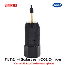Paintball airsoft co2 리필 충전 어댑터-일회용 카트리지sodastream 실린더 58-18unf 가스 용기, 유형 2