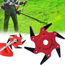카트 지게 수레 운반 치아 브러시 커터 블레이드 잔디 트리머 금속 블레이드 부시 트리머, 빨간색