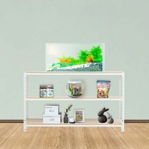 어항받침대 튼튼한 축양장 3단 1000 x 300 x 600, 화이트