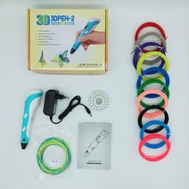 3D 펜 DIY 드로잉 LCD 디스플레이 3d 인쇄 PLA 필 라 멘 트와 아이들을위한 1.75mm 크리스마스 생일 선물, 02 blue EU 50M_01 PLA