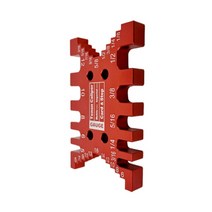 톱다이 원형톱 테이블쏘 테이블소 작업대 마이터 게이지 및 슬라이딩 장부 펜스 포함 알루미늄 라우터 테이블 인서트 플레이트 목공 도구 세트 업그레이드, [07] Tenon Gauge Red