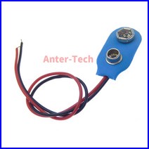 9V 배터리 스냅 커넥터 클립 리드 와이어 홀더 I 타입 5 개입