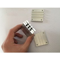 판형열교환기 6mm 히트 파이프 프레스 블록히트 파이프 버클5050mm 원형 배관용품, 1개 50x100mm