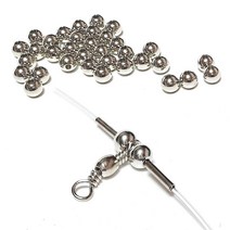 스텐인레스 채비구슬 5mm 6mm 원투 갈치 루어 지깅 자작채비재료, 6mm(50개)