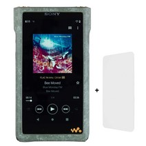 소니 워크맨 NW-WM1AM2 전용 미테르 케이스   화면 보호 필름 For Sony Walkman WM1AM2 이탈리아 가죽 보호 커버 MITER, 다크그린 이태리푸에블로가죽