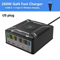 가성비260W GaN 충전기 C타입 PD3.1 고속 맥북 태블릿 PPS 3.0 14 휴대폰 샤오미 호환용, 02 Plug_01 Black