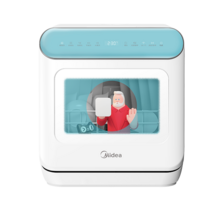 식기세척기 식세기 가정용 소형 초음파 Midea M10 식기 세척기 전자동 가정용 데스크탑 4 세트 설치, 01 미국, 02 M10  chaodian