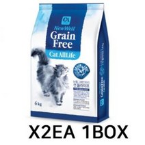 제이스토어 / 냥이 고양이 그레인프리 무곡물 사료 먹이 6kg 2P