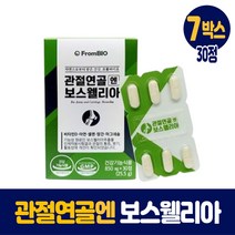 프롬바이오 관절 연골 보스웰리아 보수엘리아 보스엘리아정 보스웰니아 보스웰리스 보수웰리아 1개월 2개월 3개월 4개월 5개월 6개월분, 7박스, 30정