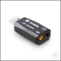 DA-3DSound2CH-USB 다모일 USB 3D사운드카드 스피커 마이크연결