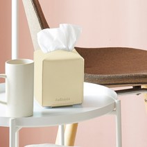 레피나도 가죽 각티슈 커버 인테리어 고급 휴지 케이스, CTS-크림부띠끄커버