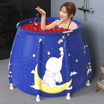 L.ONLINESHOP미니욕탕 가정용 반신욕기 접이식욕조 이동식욕조 반신욕욕조 히노끼욕조 휴대용욕조, 타입1