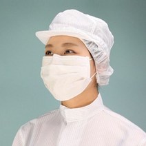 케이엠 방진모 제전 모자 무진모 크린룸 작업모 1P C1, 옵션/화이트S