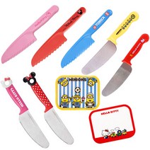 어린이용 플라스틱 스텐 안전칼 요리실습 어린이집, 미니언즈 소프트도마