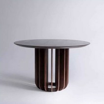 우드식탁 거실 카페 원형 원목 레스토랑 테이블, 120x120x75 소나무