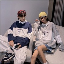 빅사이즈 프렌치테리 남성맨투맨 타이거 시그니처 라독 오버핏 벨룩스 남성 보이즈 스탠다드