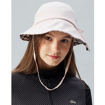 [닥스 골프 여성] DNHE2E901P1 BEST GOLF GIFT 핑크 리본장식 마스크끈 겸용 체크햇, XXX