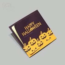 메리토리오 딥퍼플할로윈 카드&포장용품, 1개, 딥퍼플할로윈사각스티커(20개묶음)