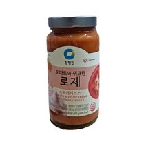 청정원 토마토와생크림 로제 스파게티소스, 600g, 12개