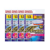 데코이 빙어채비 카츠이치 FN-5 와카사키 5본 1.5호 4개