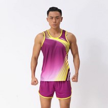 마라톤조끼 육상경기 훈련복 남자 단거리경주 운동 신체시험 워킹복 여성 맟춤제작 2415636225, XL