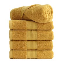 타월톡톡 호텔수건 코마사 30수 180g 고급 수건, 머스타드, 10장