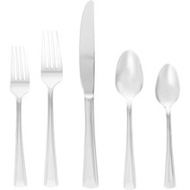 오네이다 Cella 42피스 일상 식기류 8개 180 스테인리스 스틸 서비스 은식기 세트, 42-Piece Flatware Set