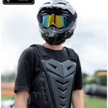 조끼 보호대 오토바이 가슴 라이딩 바이크 상의 안전장비 통기성, 화이트, 1개