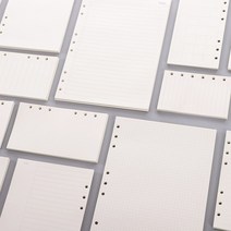 6공 바인더 다이어리 리필 속지 45매 A5 A6, 01.줄눈 노트