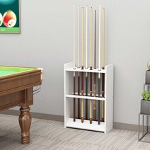 골프채 수납함 스탠딩 걸이 클럽 꽂이 수납대 보관 랙, 53.2x80 x24 구멍 8개 라이트브라운