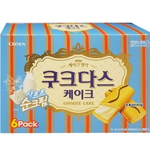 크라운 쿠크다스 케이크 6입 462g