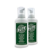 티트리 오일 포밍 테라피 바디 및 풋 워시 - made in usa - 라벤더 - 건강한 피부 발 및 손톱 촉진 - 체취 백선 습진 족저근막염 무좀 퇴치 2팩