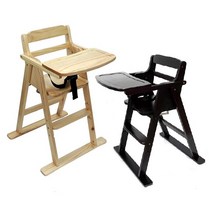 국민아기식탁의자 접이식 식당 원목 아기 유아 이유식 식탁 의자, 원목색(5월첫째주재입고)