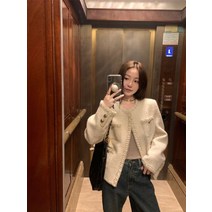 흰색트위드자켓코디 여자숏자켓 트위드쟈켓 여름트위드자켓 모직쟈켓 카라트위드자켓 여성트위드자켓