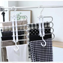 드레스룸 행거 드레스룸 시스템 행거 바지걸이 행거, 6층 화이트*2