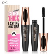 fizz 투명마스카라 QIC 4D 실크 섬유 속눈썹 마스카라 방수 연장 두꺼운 VIBELY 메이크업 2 in 1, 한개옵션1, 08 QIC-Q804