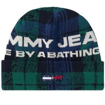 에이프 AAPE x Tommy 비니 - 네이비 & 그린