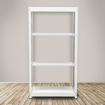 영진앵글 철제선반 경량랙 4단 무볼트 조립식 앵글 철제 선반, 900X600, 4단(독립형), 높이1500