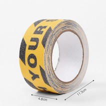 CAUTION 안전 공사장 계단 미끄럼방지 테이프 사포 논슬립 실외용 용품 옐로우블랙 5M, 상세 참조