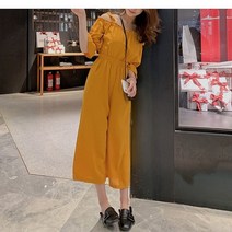 [오노마] ONM 어깨 팔 허리밴딩 체형커버가능 오프숄더 점프수트