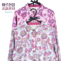 [어르신샵] 할머니 티셔츠 여성 80대 국산 고급 니트 요양원 옷 겨울 긴팔빅 기모 티 70대