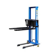 화물 입식 지게차 스태커 쟈키 운반 전동 트롤리, 하중 500kg 상승 1.6m