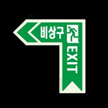 현wisdhm_안전표시 비상구 표지판 안내판 바닥용 고휘도스티커 용표♥cleang, ♥cleang좌-녹색